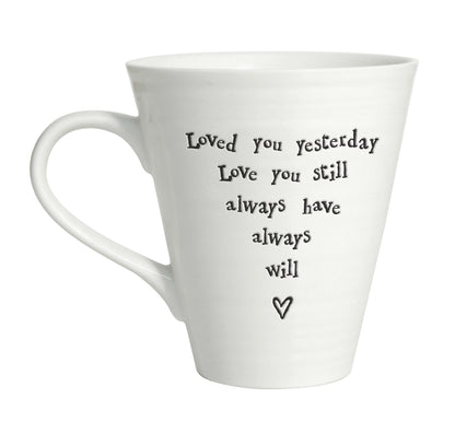 East Of India Love You Still Porcelain Mug In A Gift Box