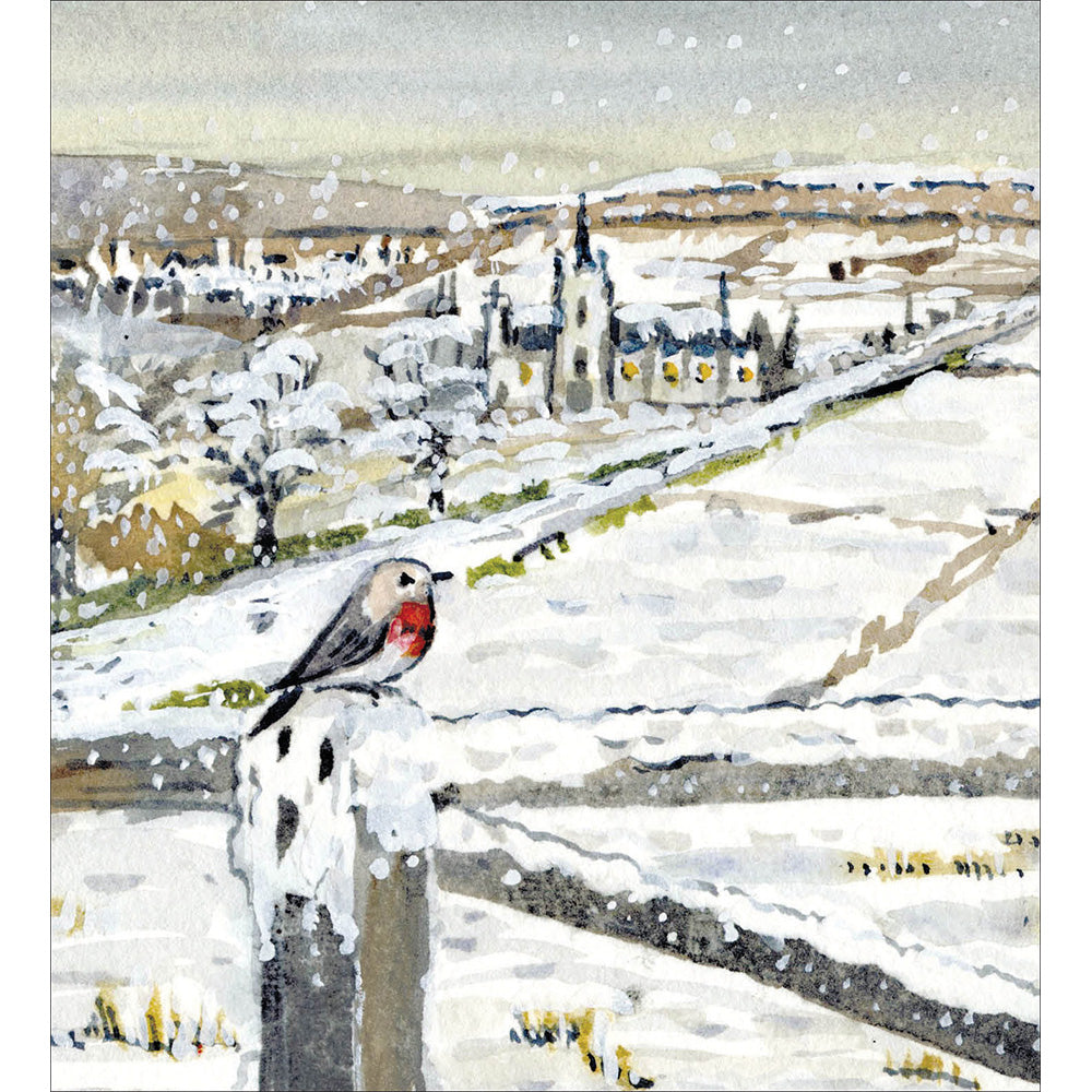 Pack of 5 Winter Village Charity Christmas Cards