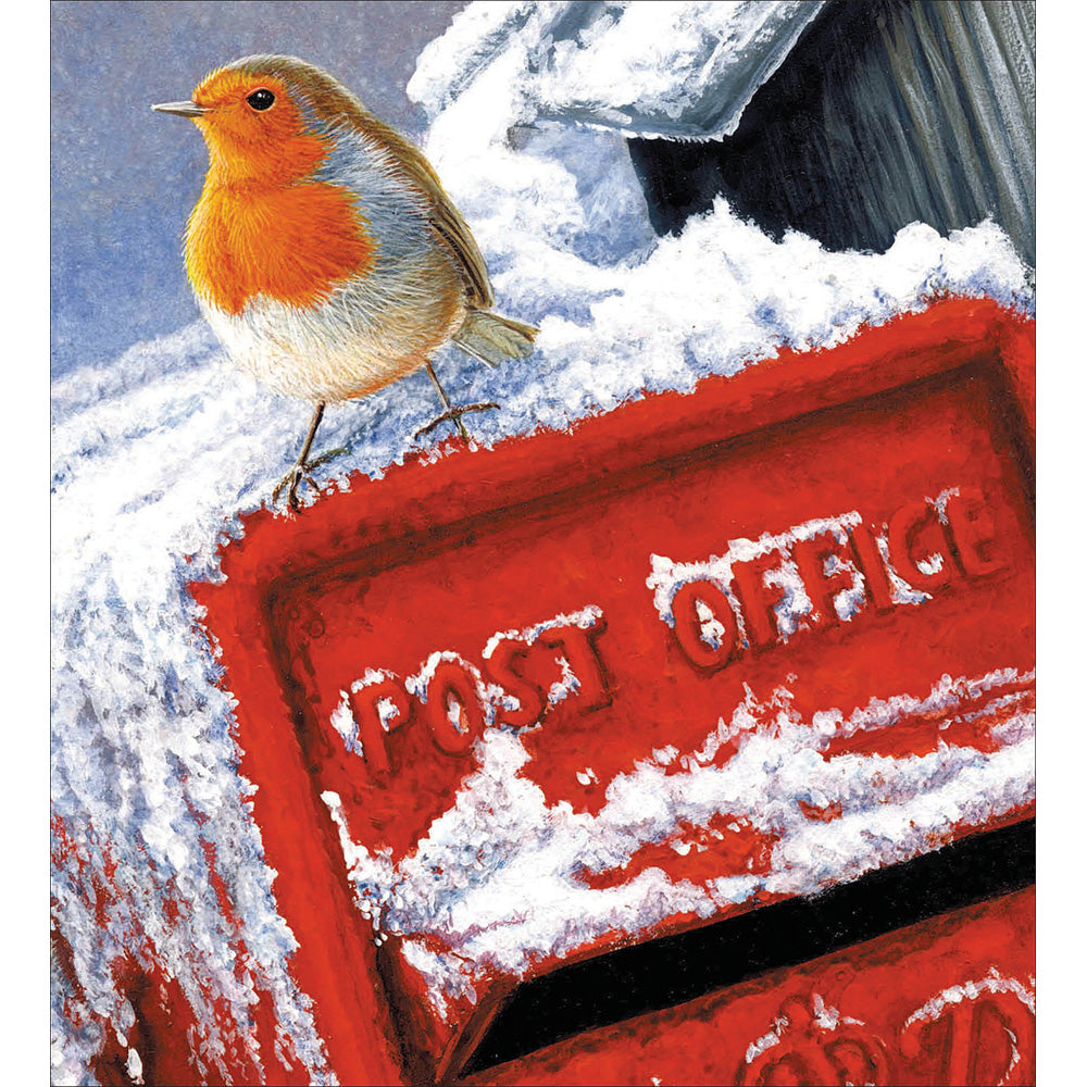 Pack of 5 Xmas Post Box Charity Christmas Cards