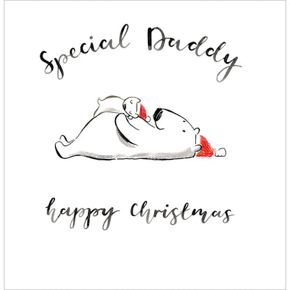 Special Daddy Bear Hug Christmas Card