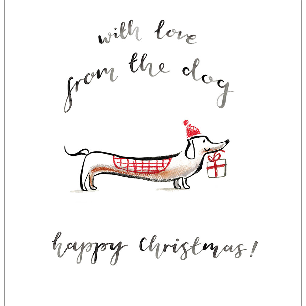 With Love From The Dog Paw-Some Christmas Card