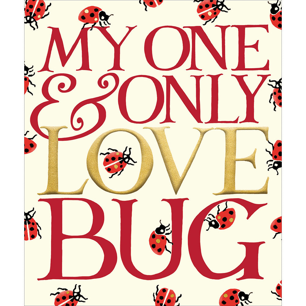 Emma Bridgewater Love Bug Ladybird Foiled Valentine's Day Card