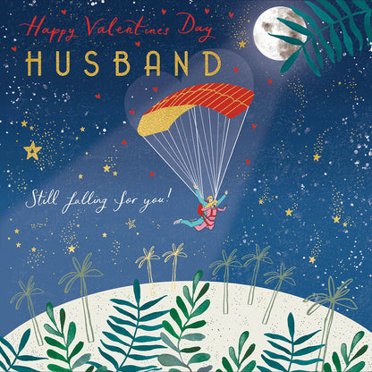 Husband Skydive Adventure Valentine's Day Card