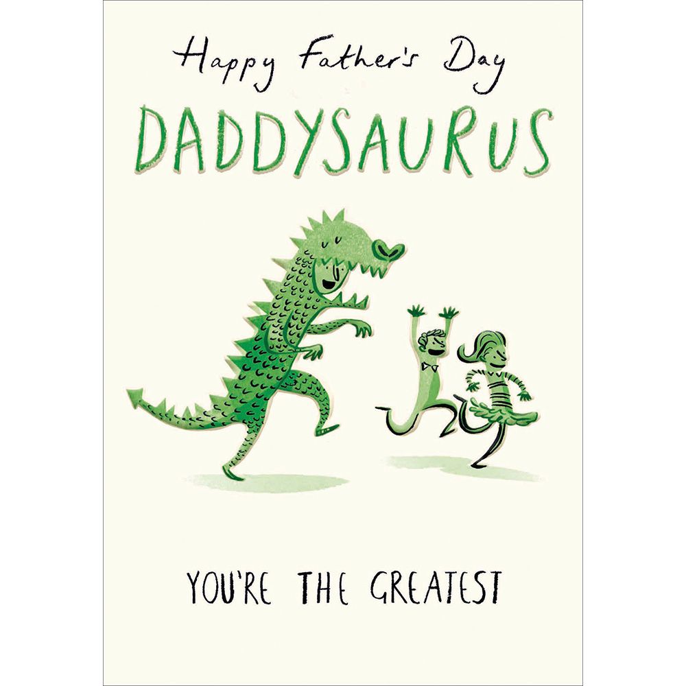 Happy Father's Day Daddysaurus Father's Day Greeting Card – Love Kate's