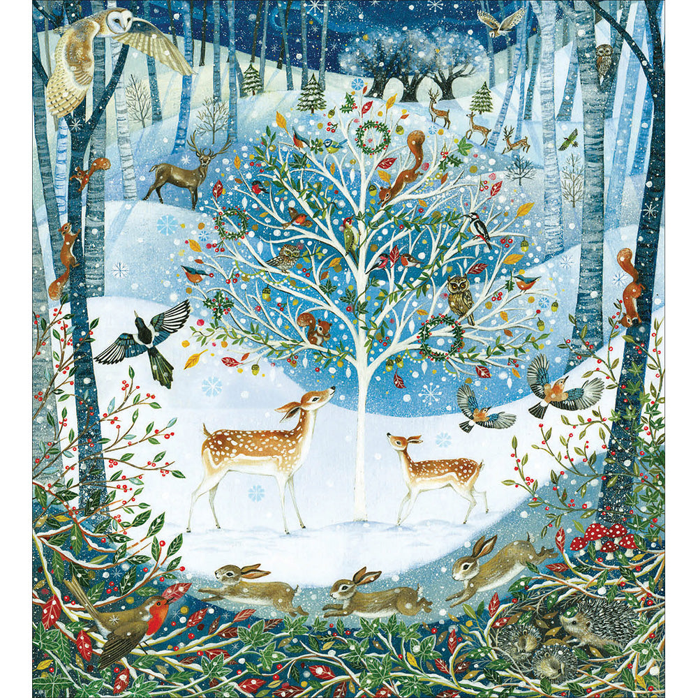 Pack of 5 Festive Woodland Charity Christmas Cards