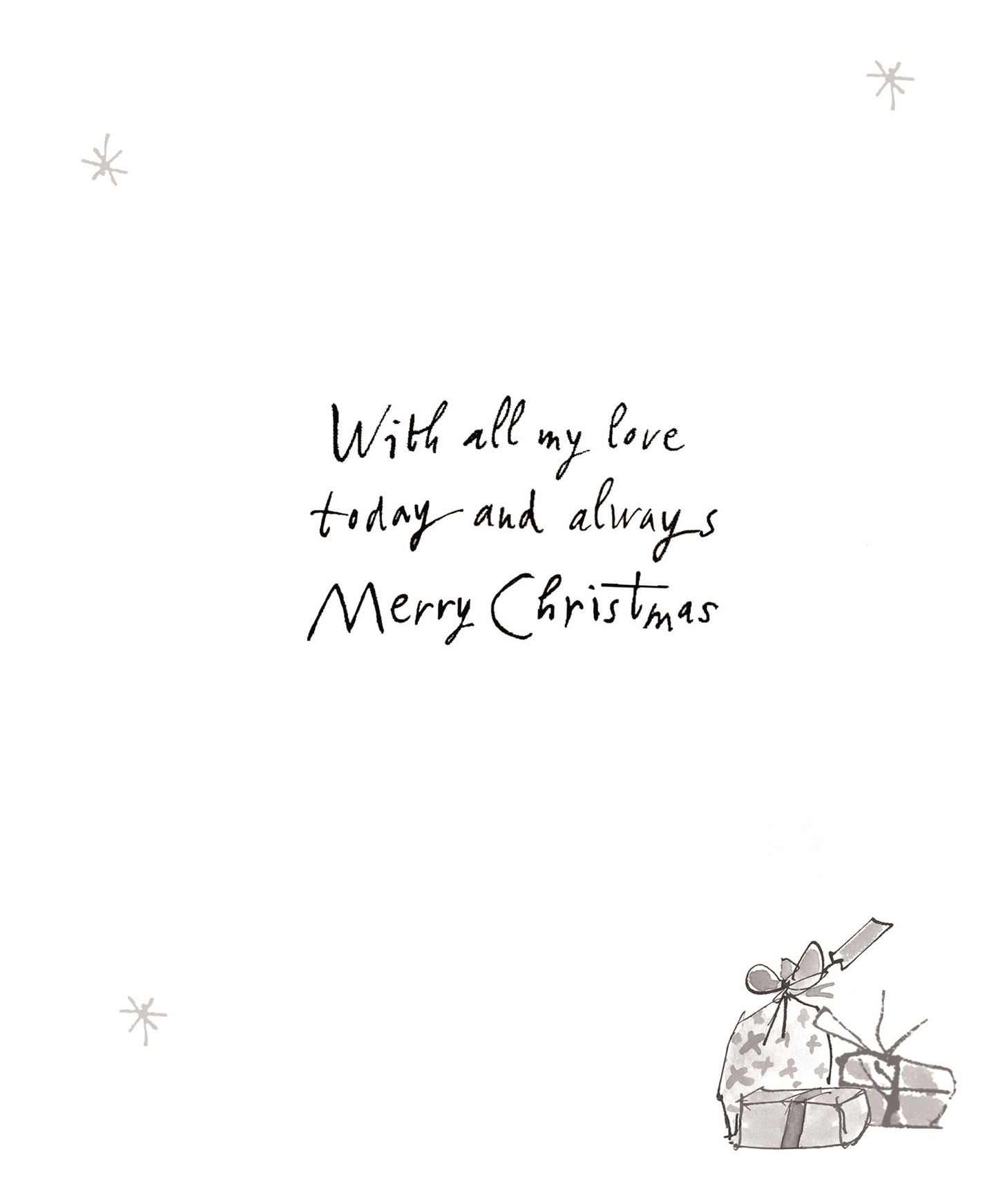 Quentin Blake Darling Wife Skating Couple Christmas Card