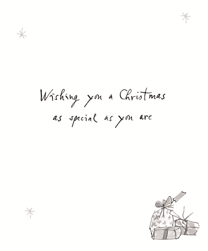 Quentin Blake Special Husband Santa Hat Christmas Card