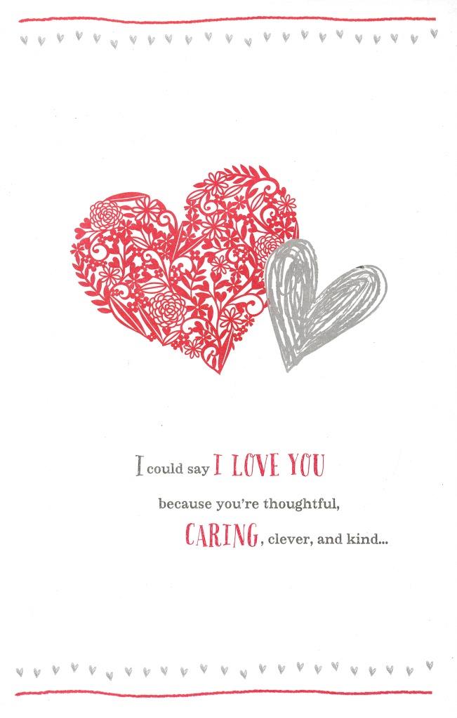 One I Love Embelished Valentine's Day Greeting Card