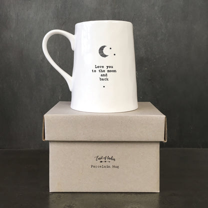 East Of India Moon & Back Porcelain Mug In A Gift Box