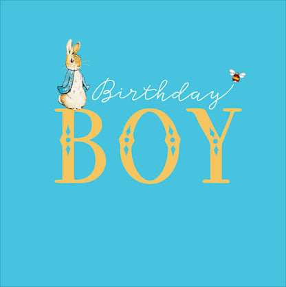 Peter Rabbit Birthday Boy Birthday Greeting Card