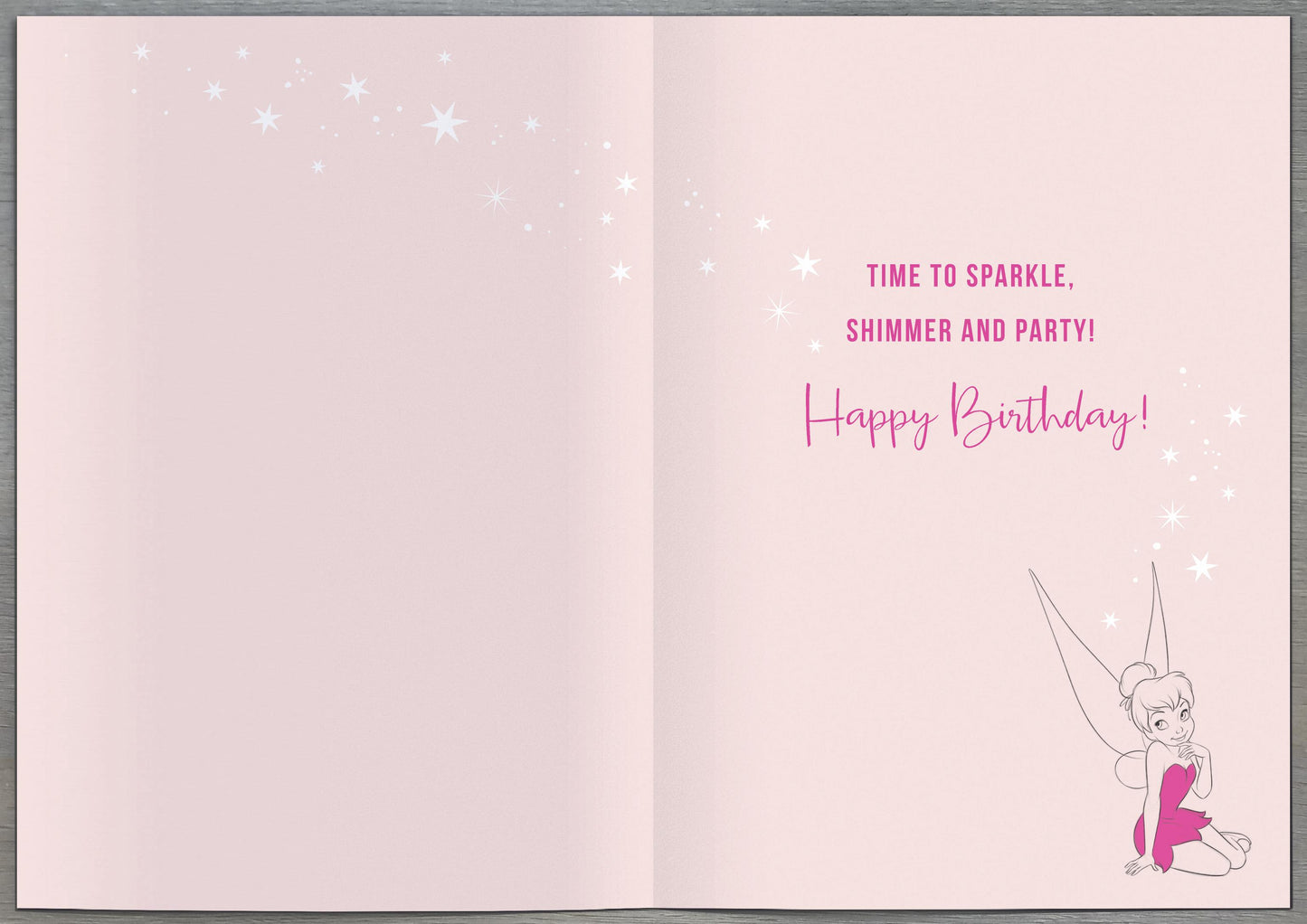 Disney Tinkerbell 7 Today 7th Birthday Greeting Card