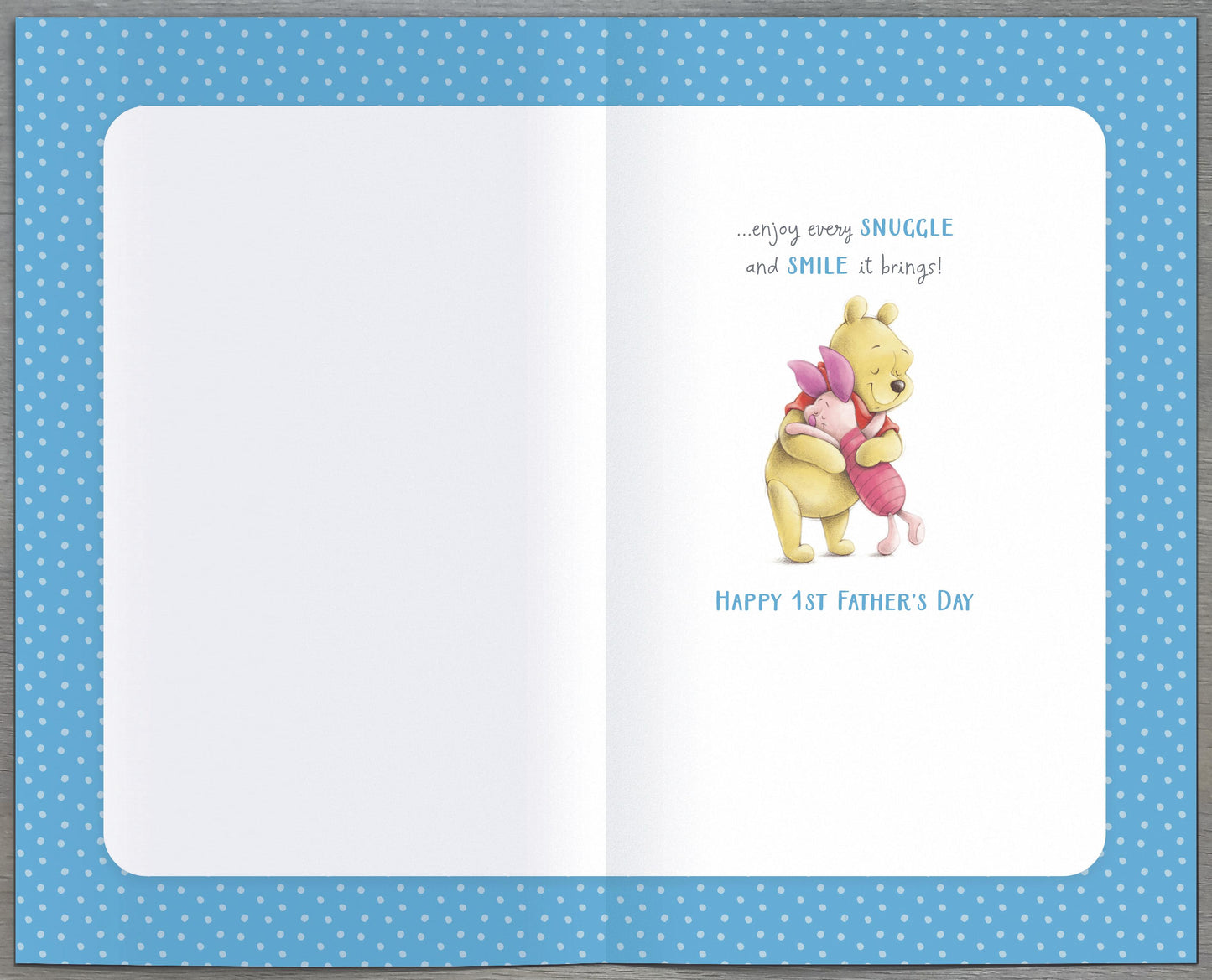 Winnie The Pooh 1st Father's Day! Daddy Father's Day Card Greeting