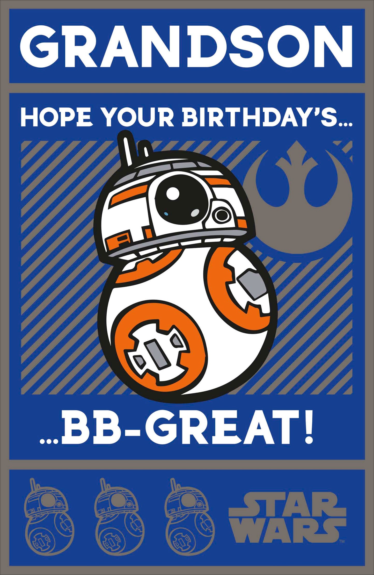 Star Wars BB-8 Droid Grandson Birthday Greeting Card