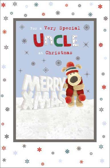 Boofle For A Very Special Uncle At Christmas Greeting Card