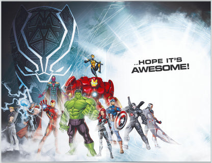 Marvel Avengers 3D Holographic Birthday Greeting Card