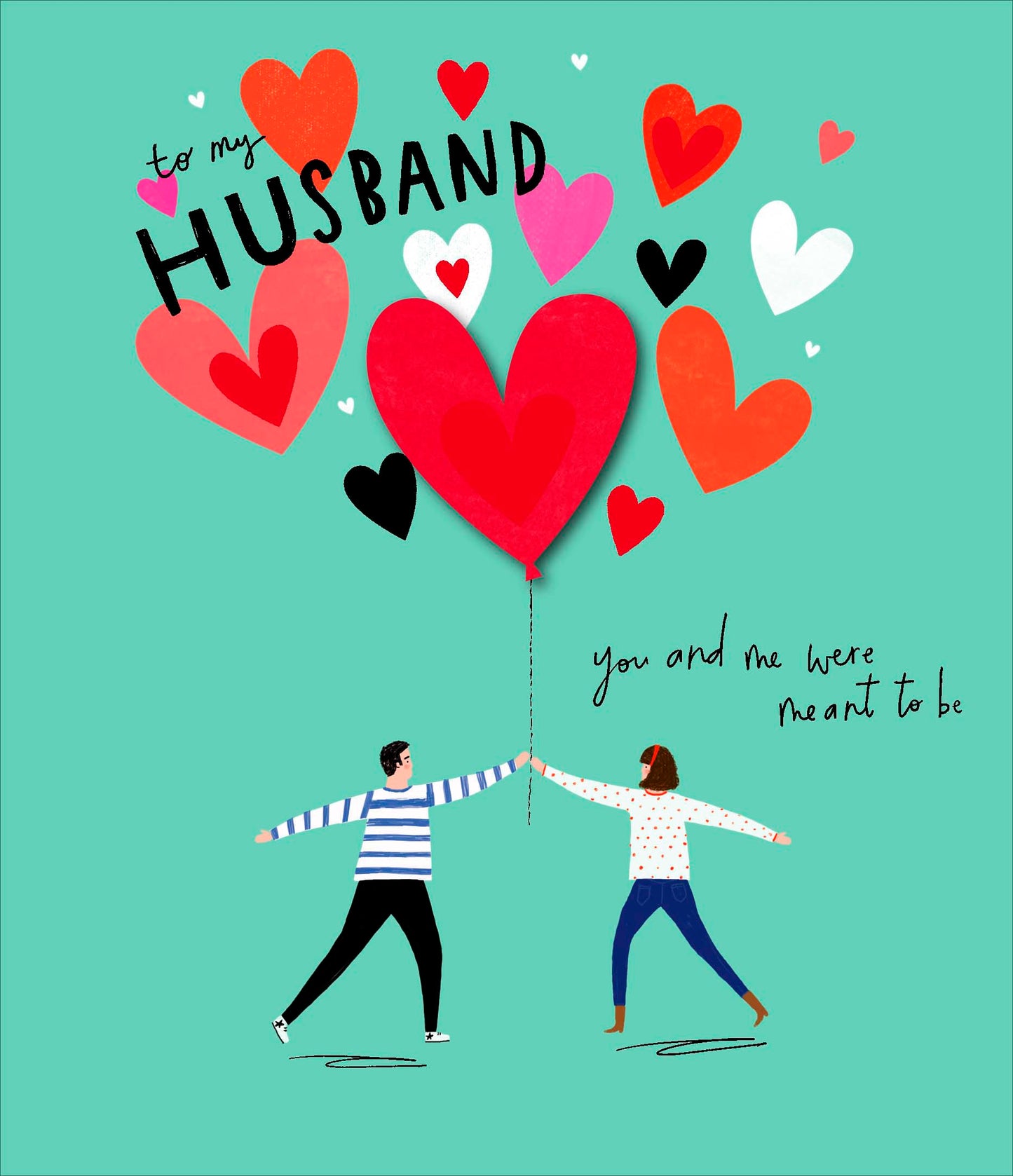 To My Husband You & Me Valentine's Day Card