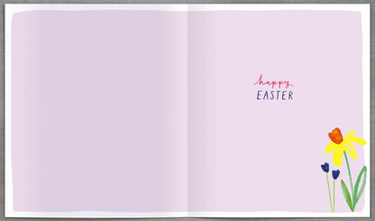 Easter Wishes Artistic Watercolour  Easter Greeting Card