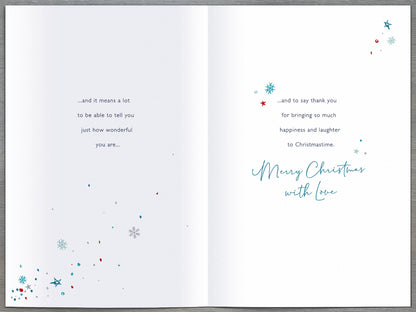 For You Grandad Traditional Foiled Christmas Greeting Card