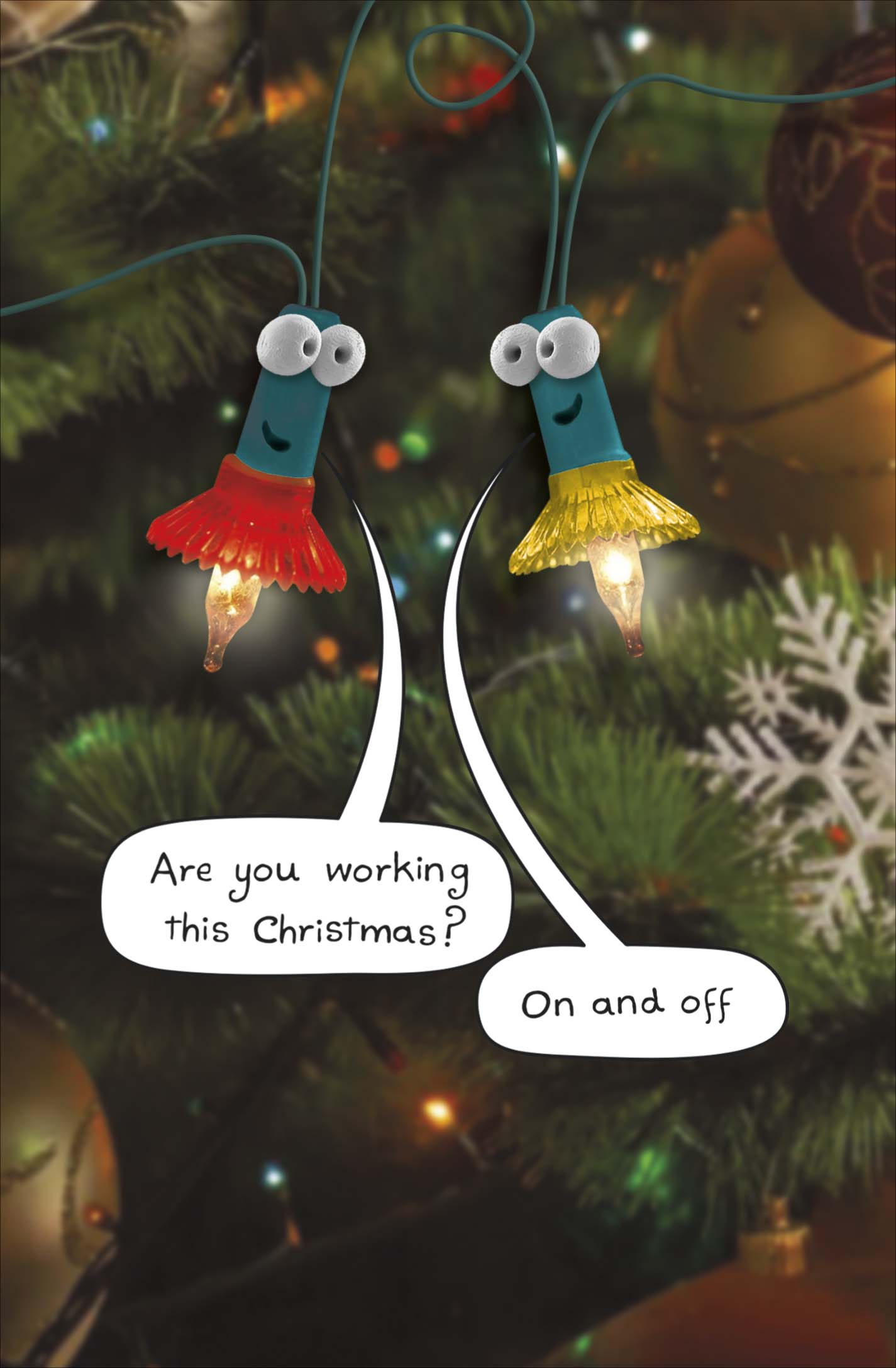 Working This Christmas? Funny Christmas Greeting Card