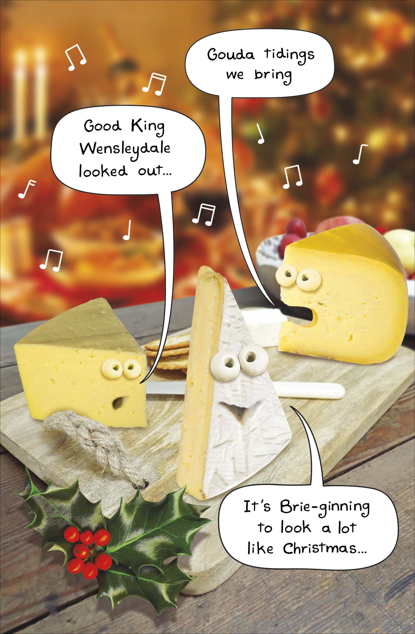 Good King Wensleydale  Funny Christmas Greeting Card