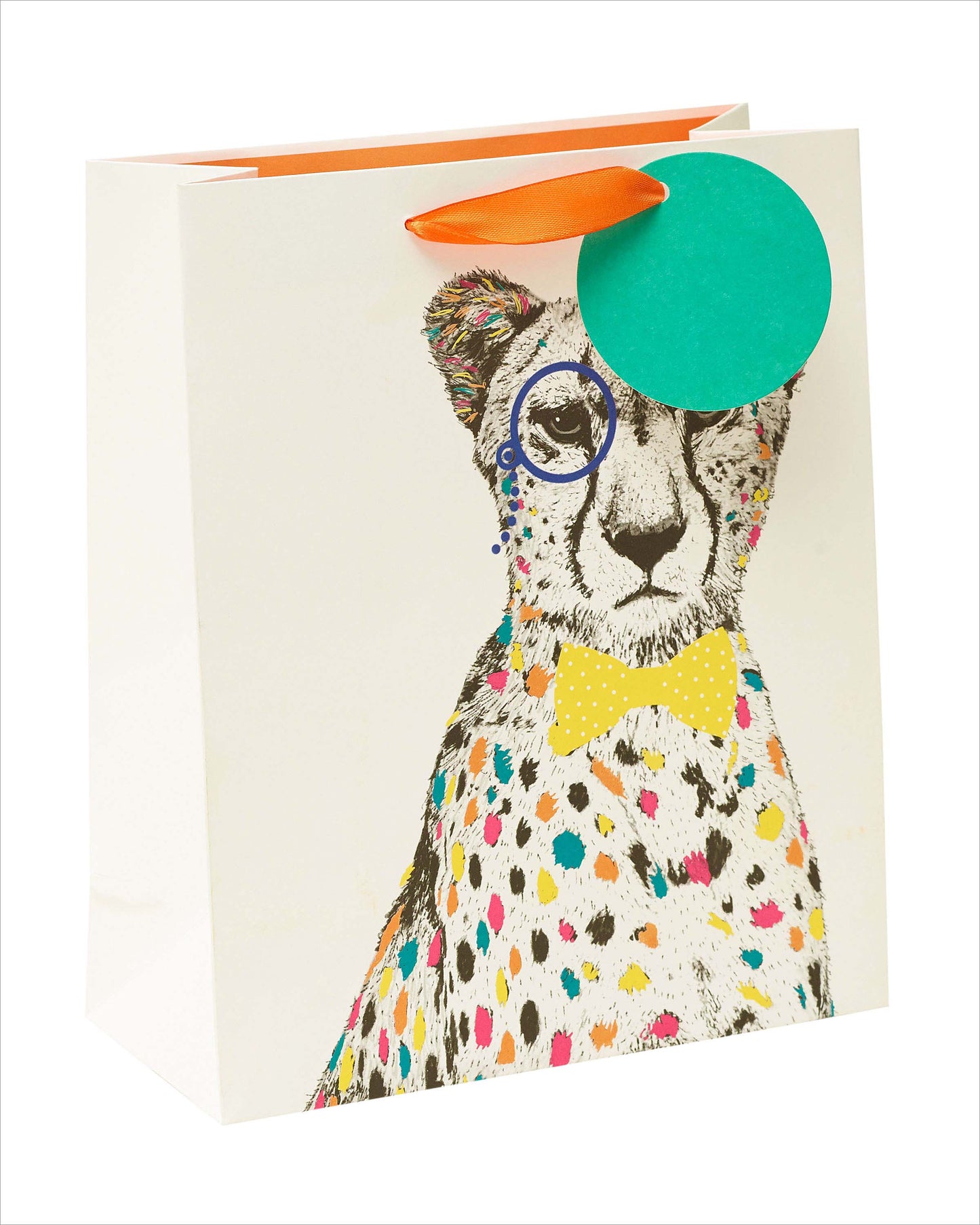 Vivid Safari Leopard Medium Gift Bag With Tag