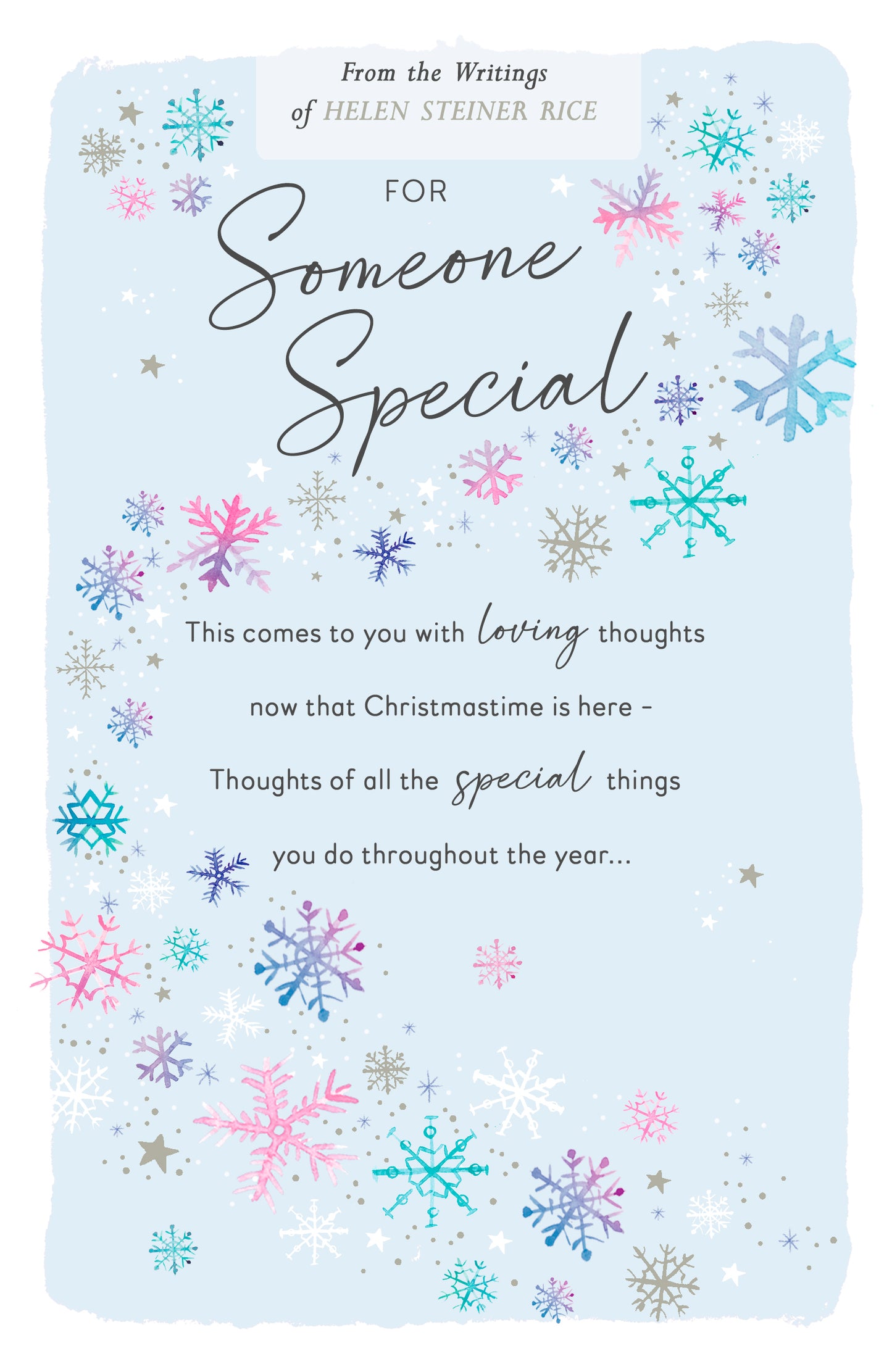 Someone Special Helen Steiner Rice Traditional Christmas Card