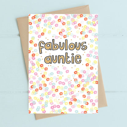 Fabulous Auntie Greeting Card