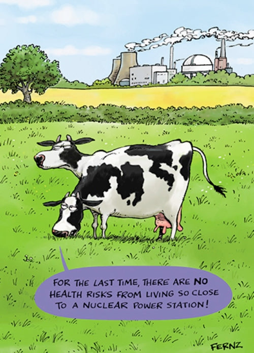 Nuclear Power Funny Birthday Greeting Card