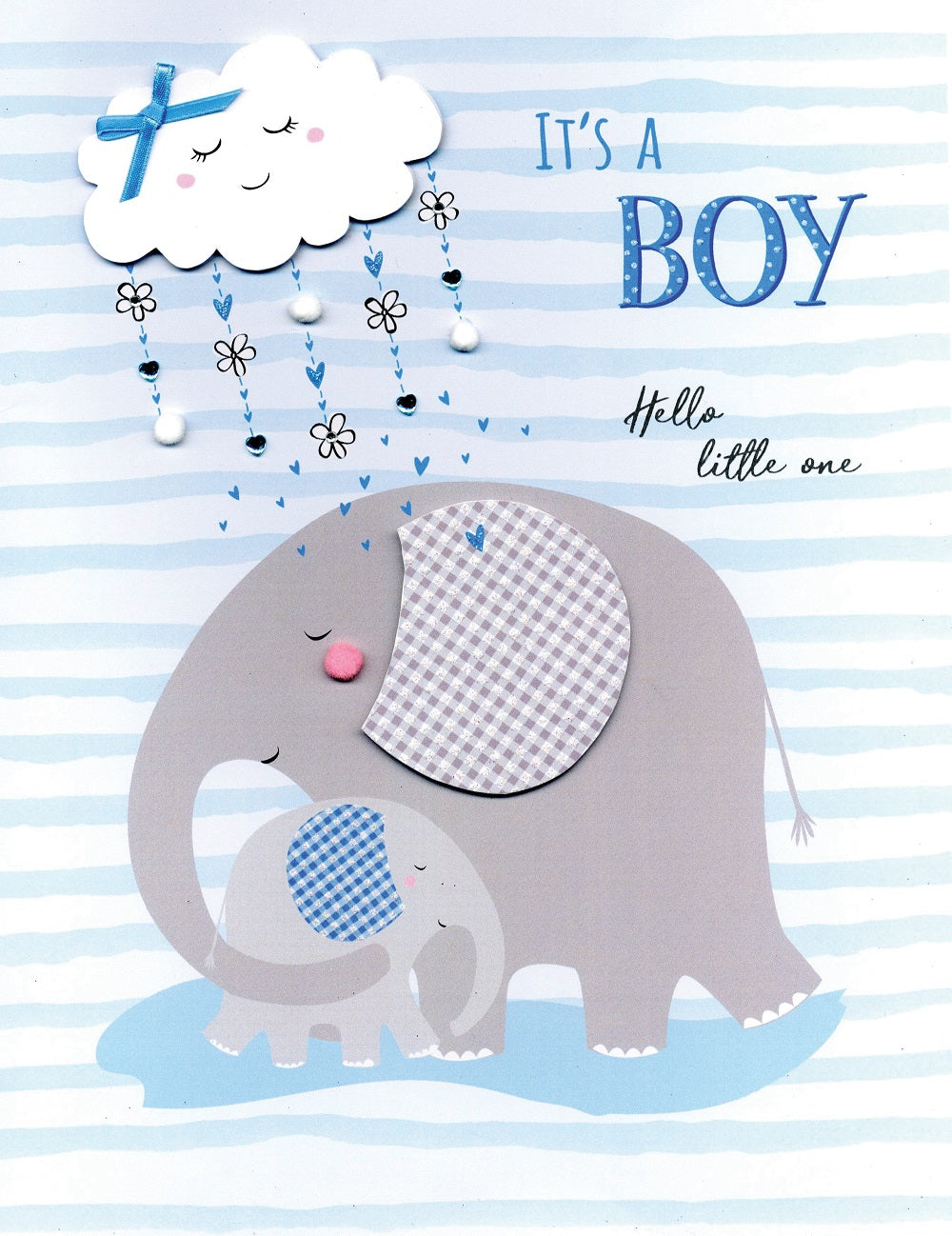 It's A Boy Hello Little One Gigantic Greeting Card A4 Sized Cards ...