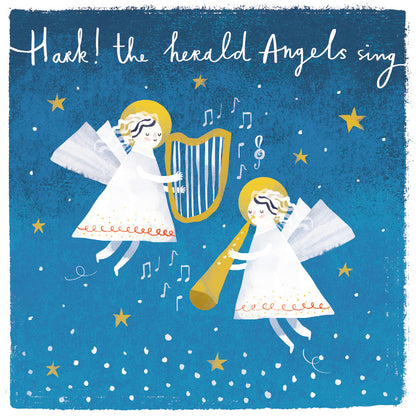 Pack of 8 Hark The Herald Angels Mini Charity Christmas Cards