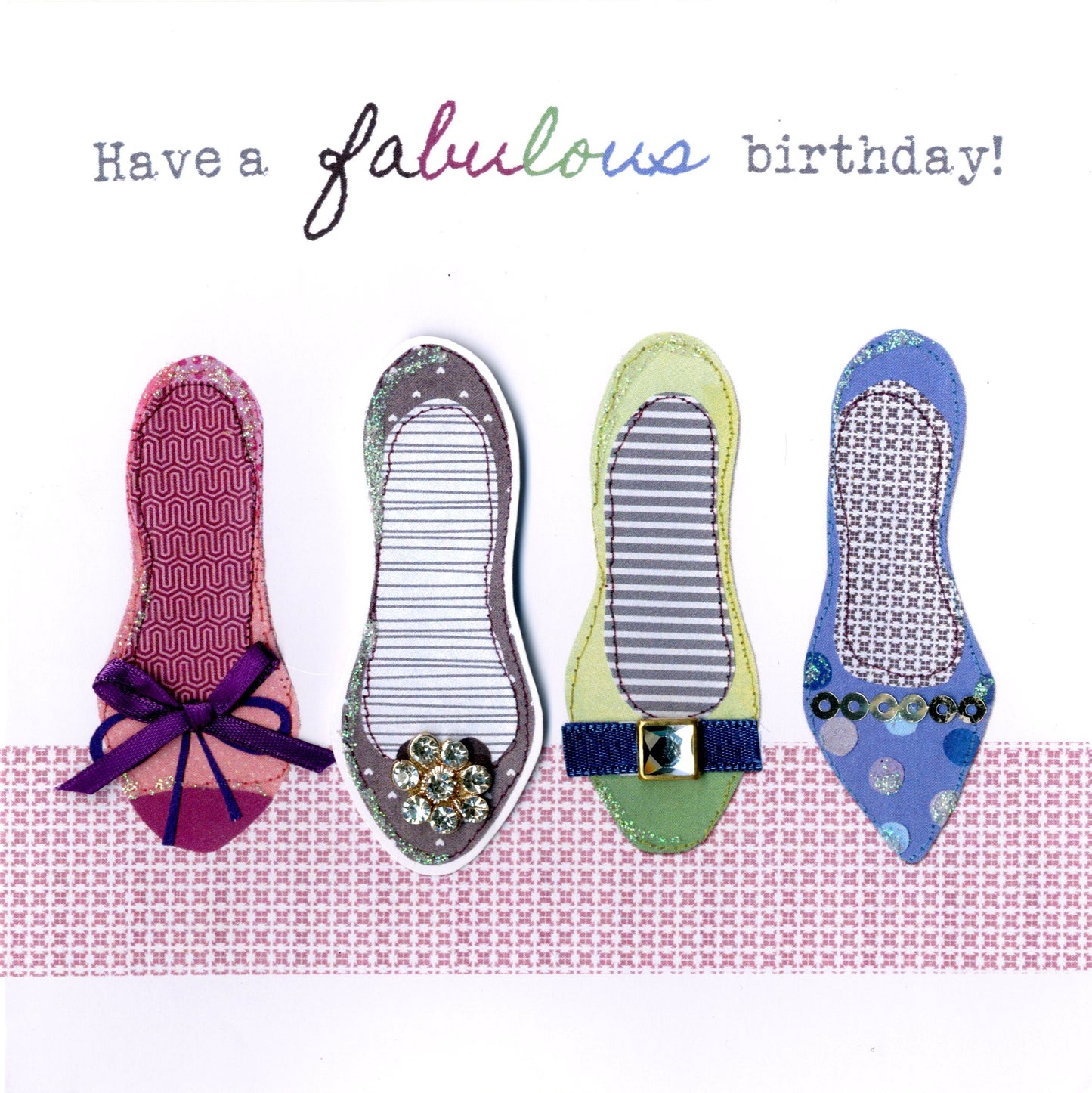 Fabulous Shoes Bright & Breezy Birthday Greeting Card