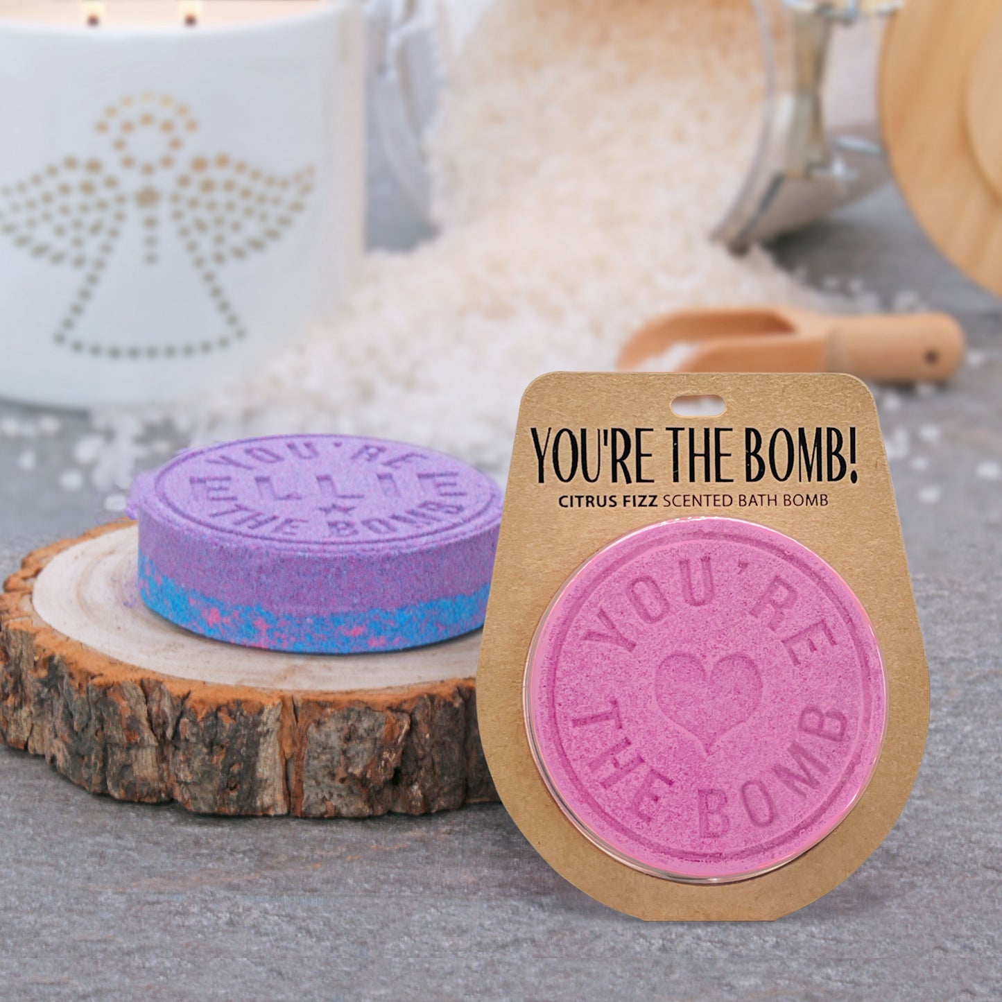 Personalised Special Nan Citrus Fizz Scented Bath Bomb