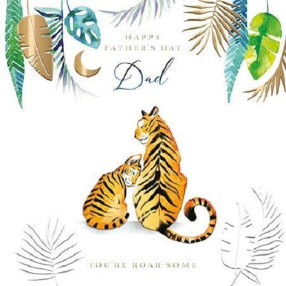 Roar-Some Dad Tiger & Cub Father's Day Card