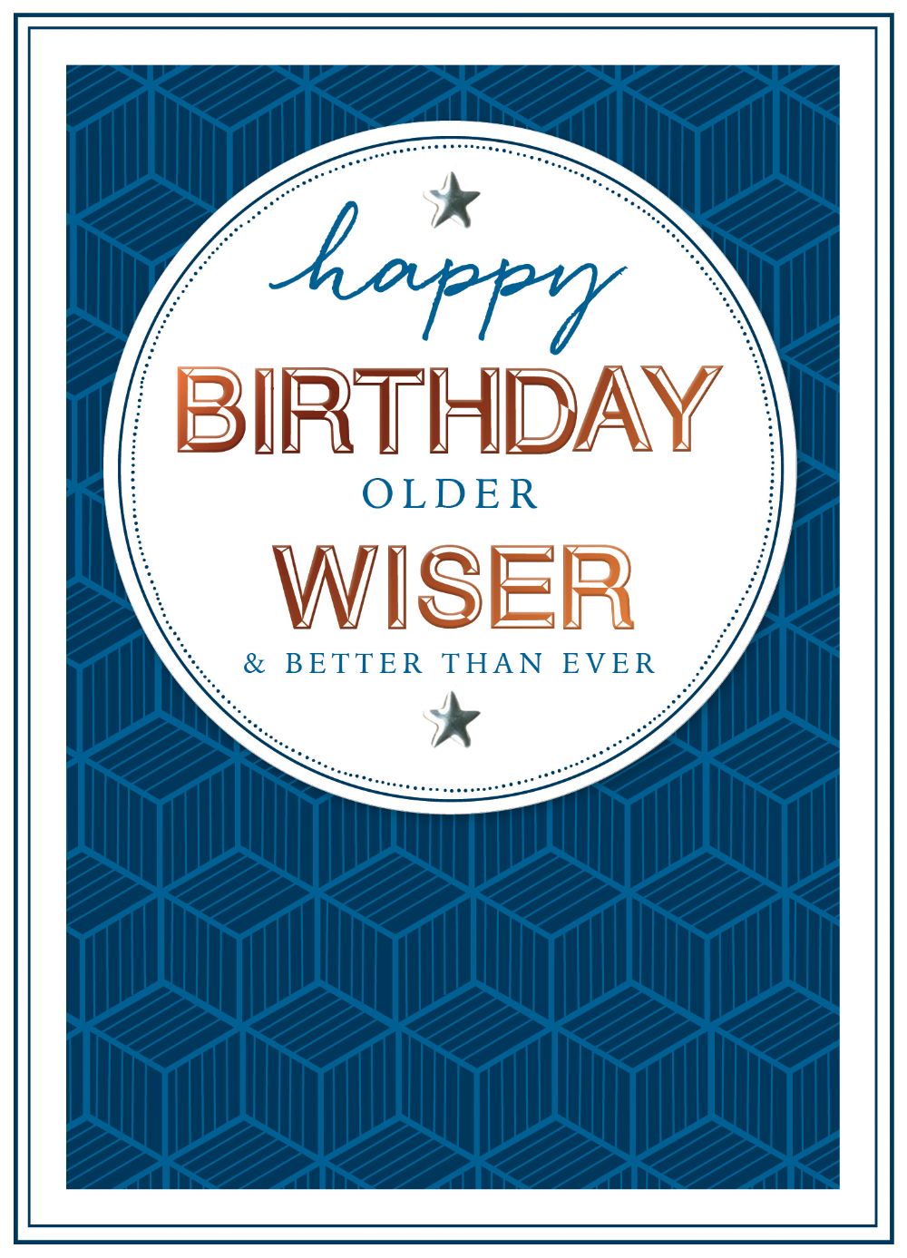 Older & Wiser Than Ever Embellished Birthday Greeting Card