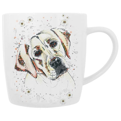 Doodleicious Golden Labrador Fine China Mug In A Gift Box