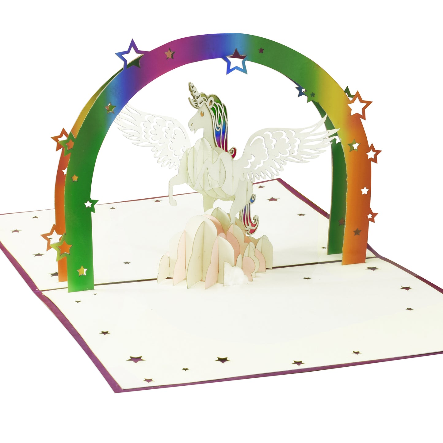 Unicorn Laser Cut Pop Up Greeting Card