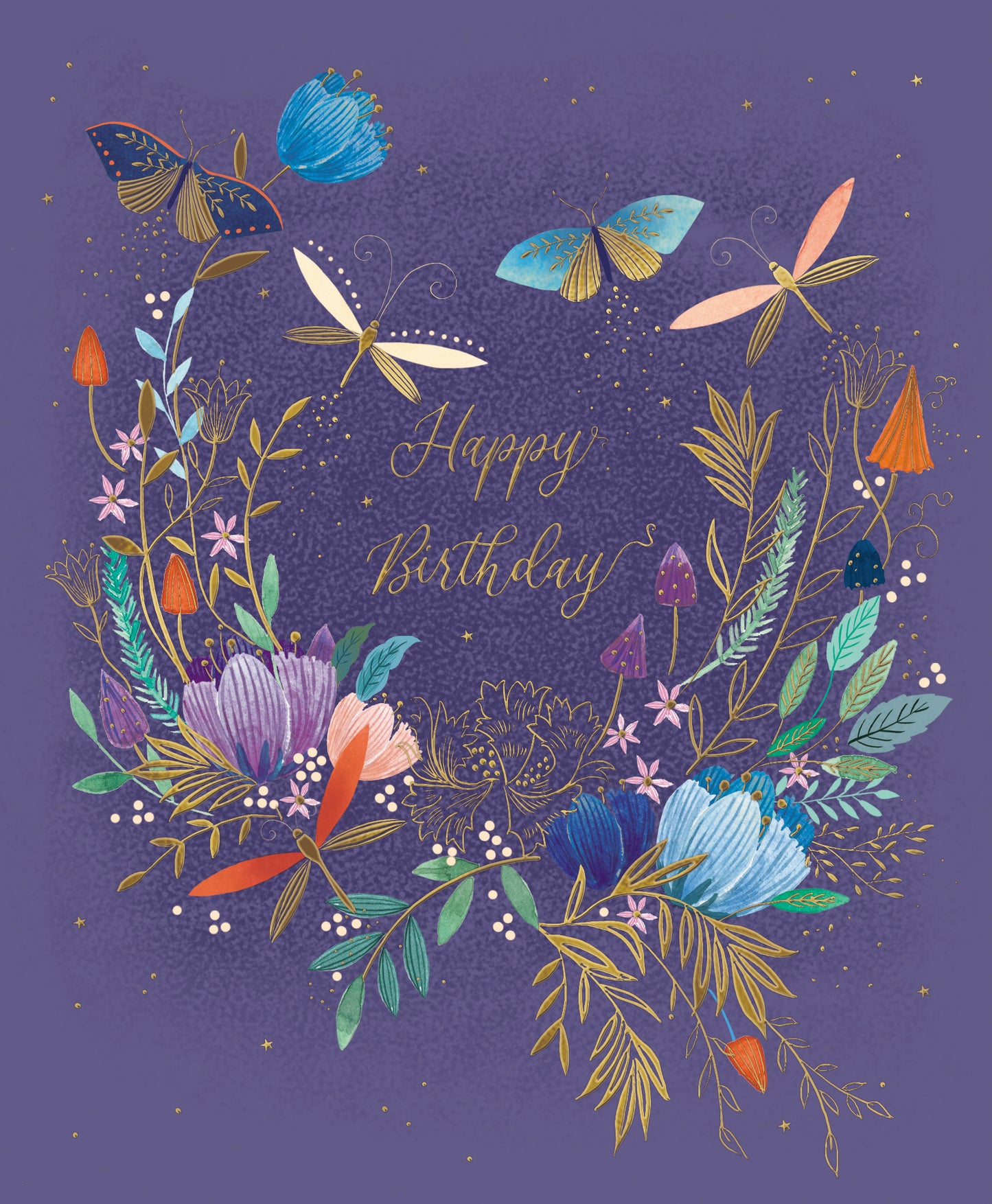 CARD BIRTHDAY HAPPY PARTY DRAGONFLY GIFT