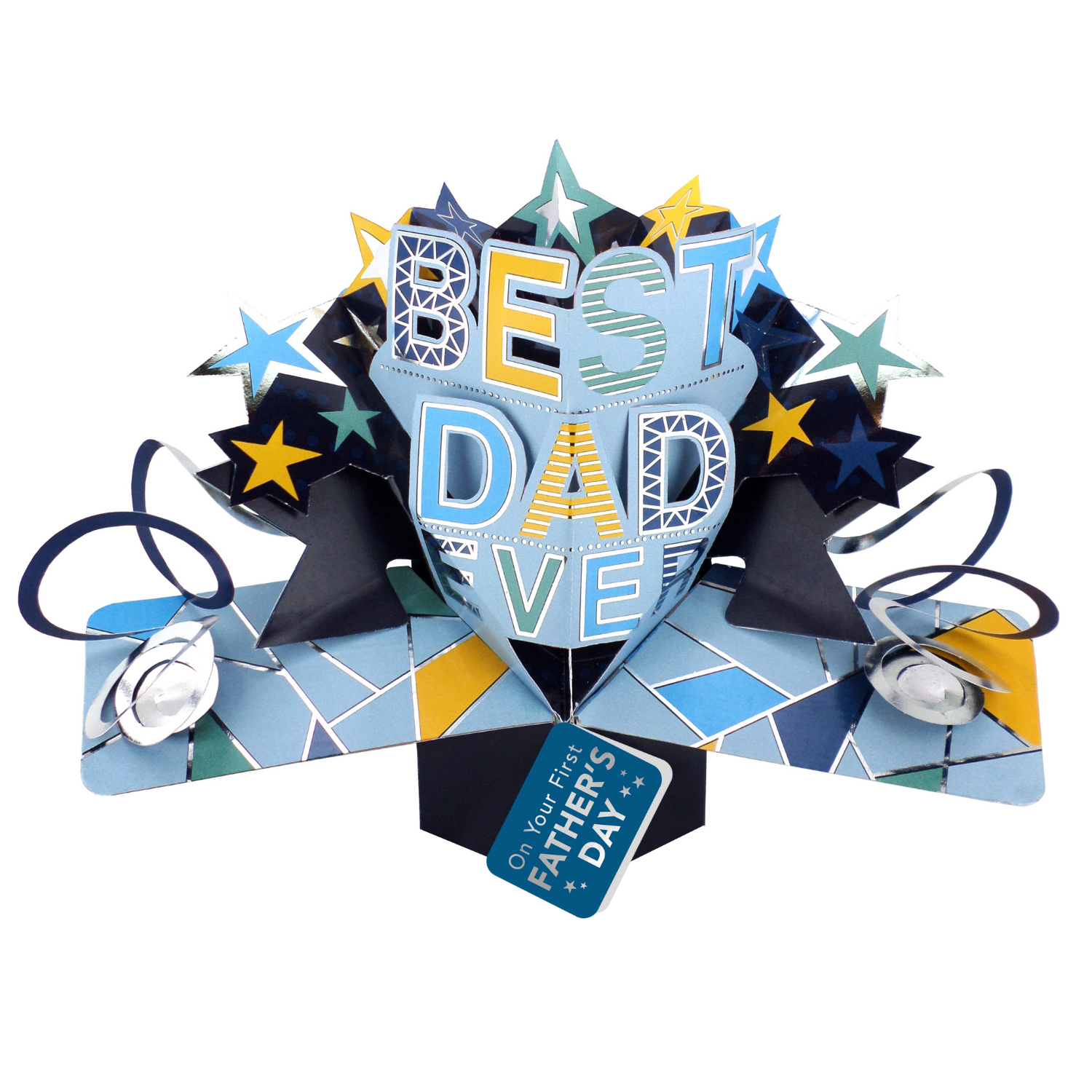 On Your First Father's Day Best Dad Ever Pop Up Card – Love Kate's