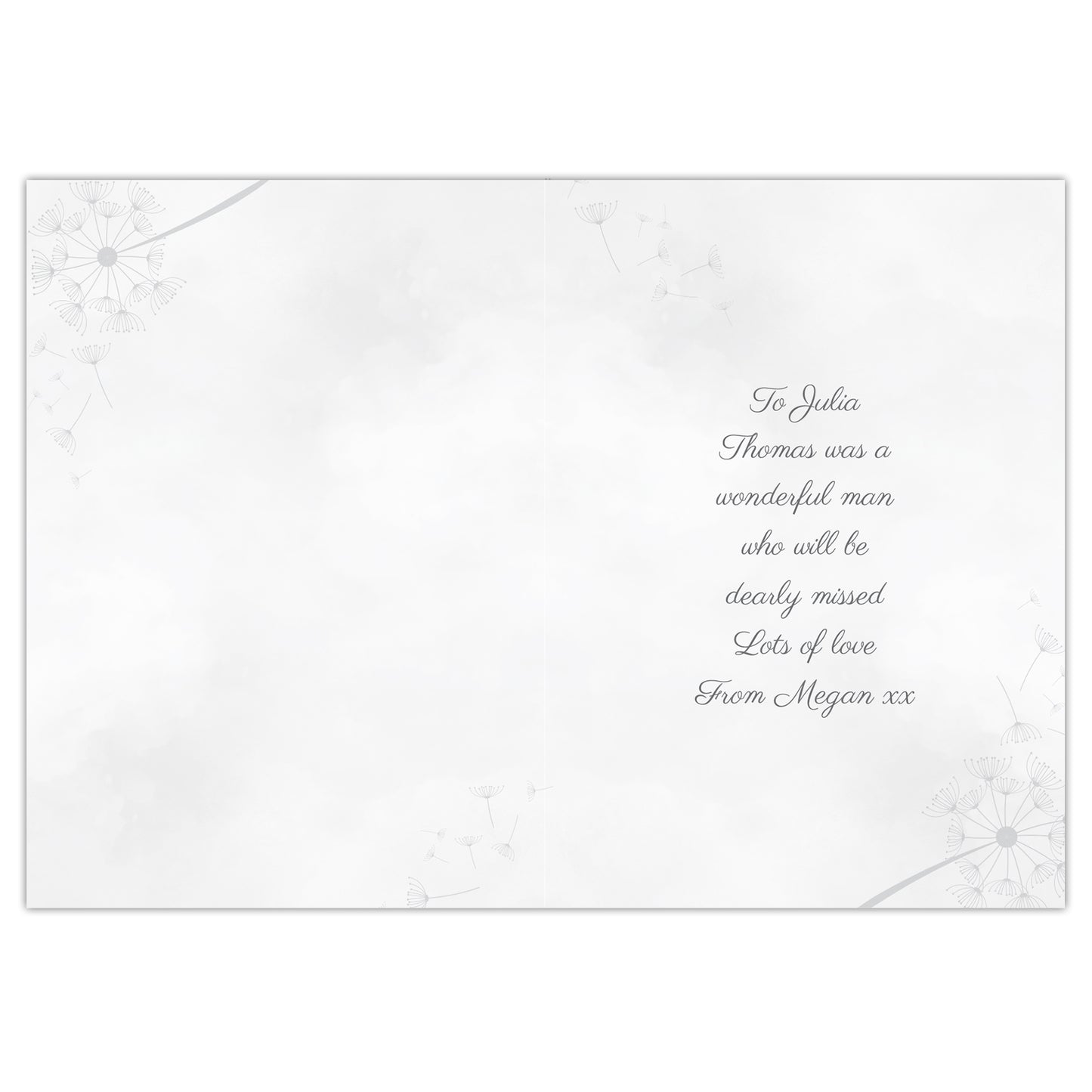 Personalised Deepest Sympathy Card Add Any Name - Personalise It!