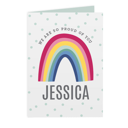 Personalised Rainbow Card Add Any Name - Personalise It!