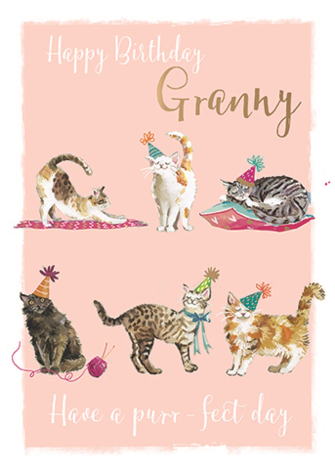 Granny Purr-fect Birthday Greeting Card – Love Kate's