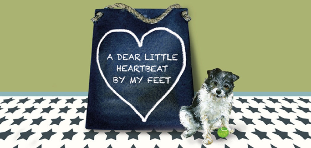 Heartbeat By My Feet Little Dog Laughed Greeting Card