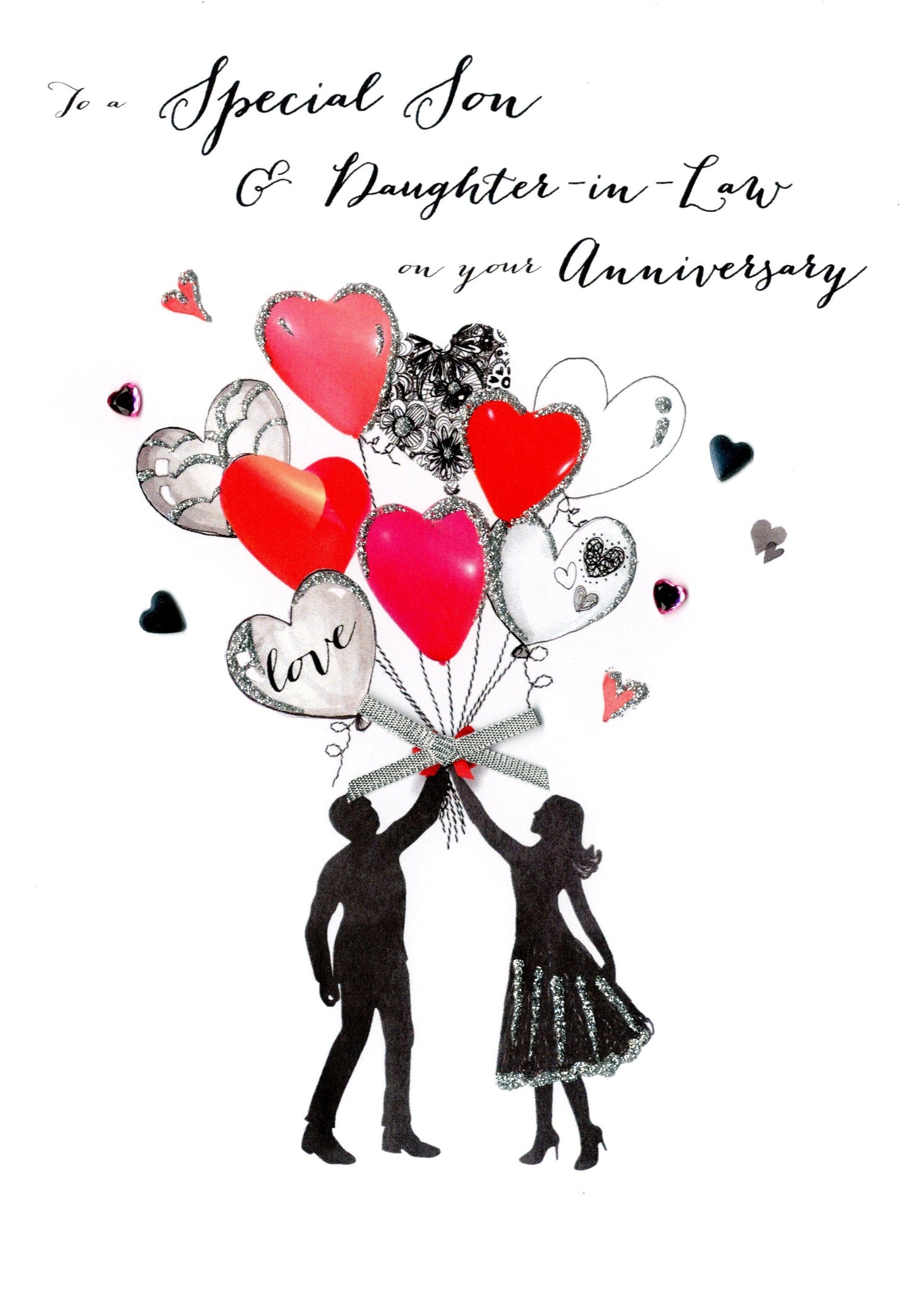 Son & Daughter-In-Law Anniversary Greeting Card