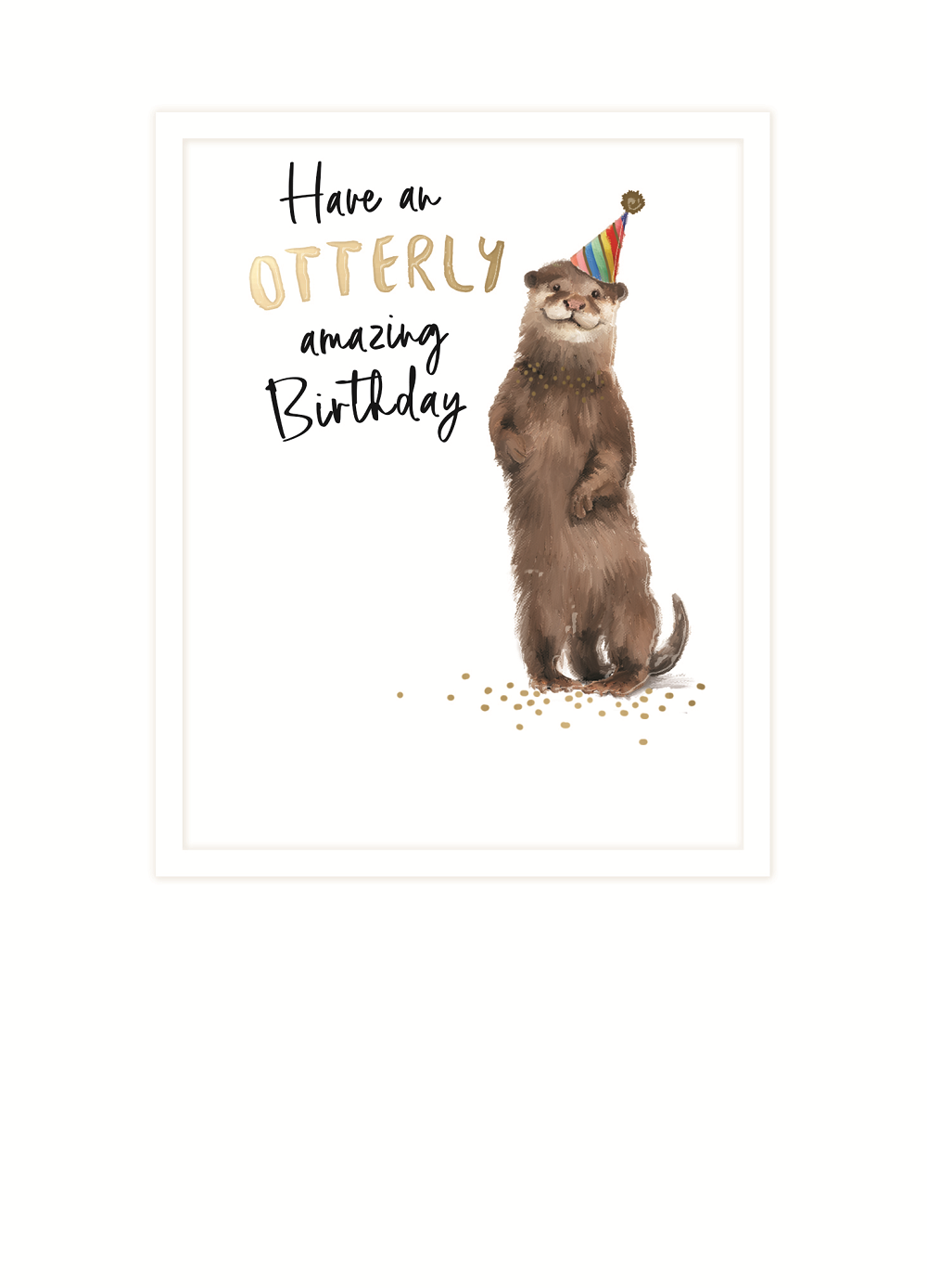 Otter Otterly Amazing Birthday Funny Birthday Greeting Card