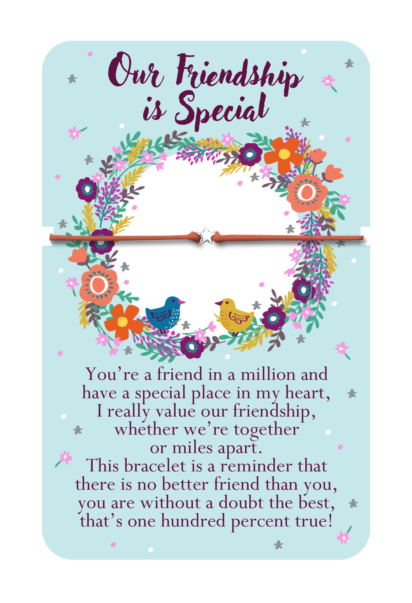 Our Friendship Is Special Heartwarmers Bracelet With Charm