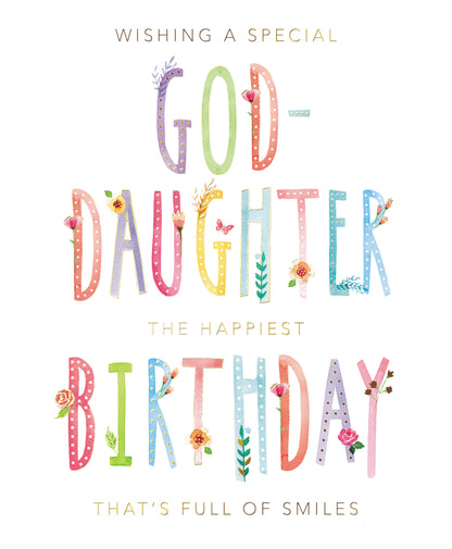 Special God-Daughter The Happiest Birthday Greeting Card