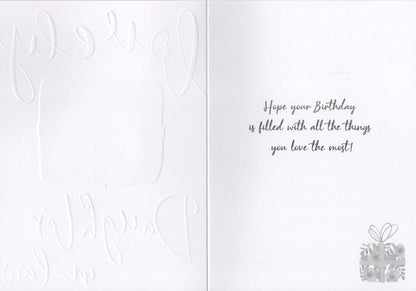 Lovely Daughter-In-Law Embellished Birthday Greeting Card