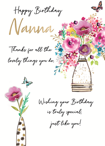 Nanna Truly Special Embellished Birthday Greeting Card