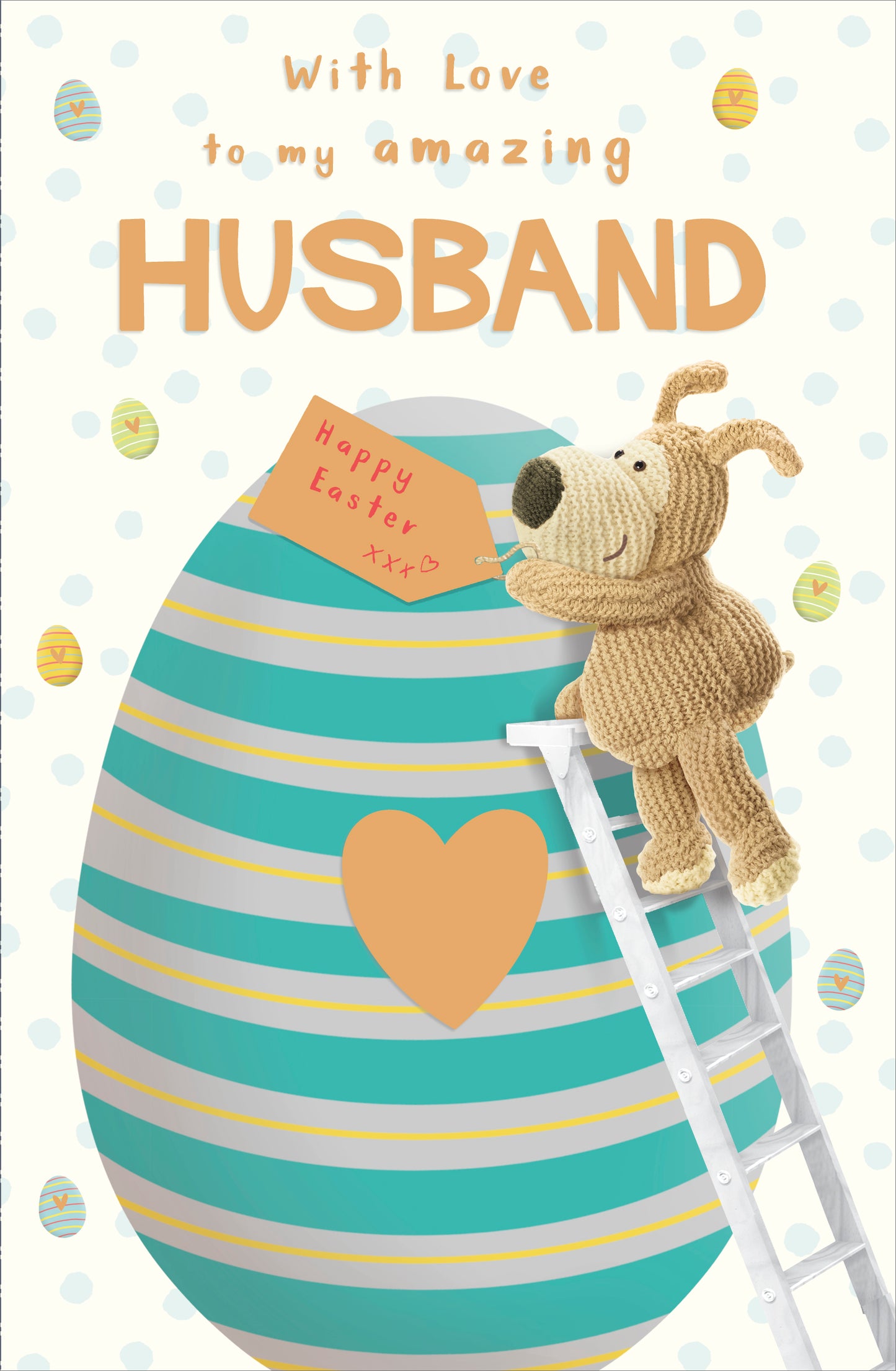 Boofle Amazing Husband Giant Egg Easter Card Cute Greeting Card