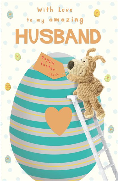 Boofle Amazing Husband Giant Egg Easter Card Cute Greeting Card